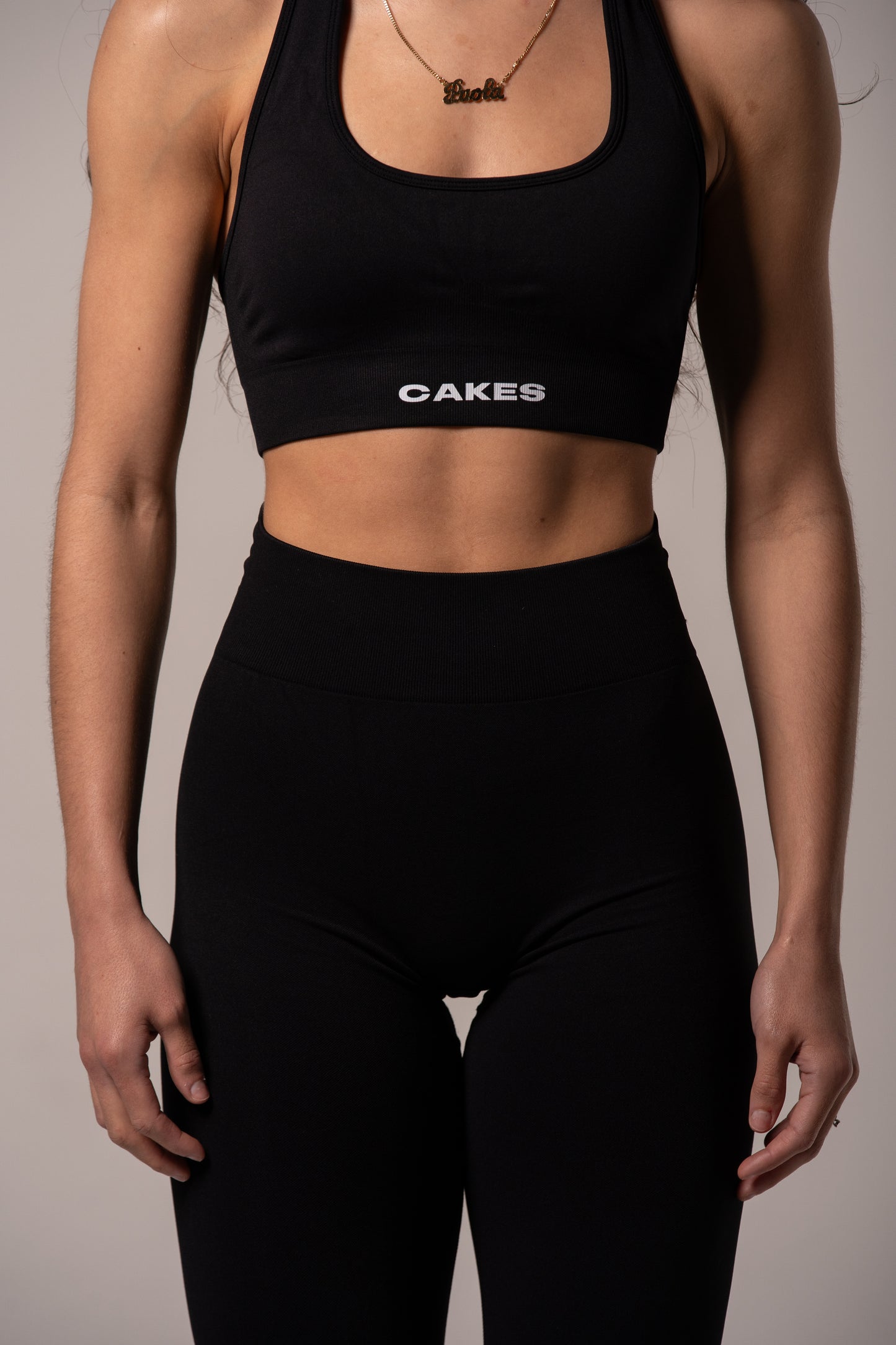 Gym Halter Top- Black