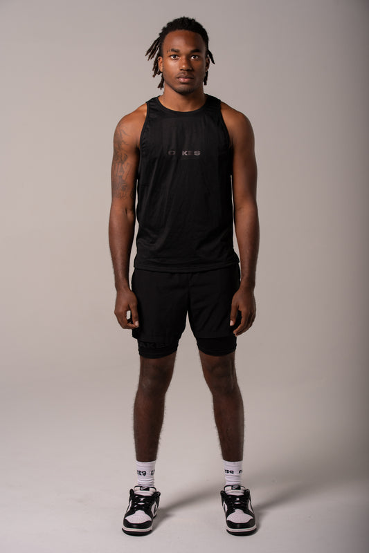 Athletic Tank Top- Black