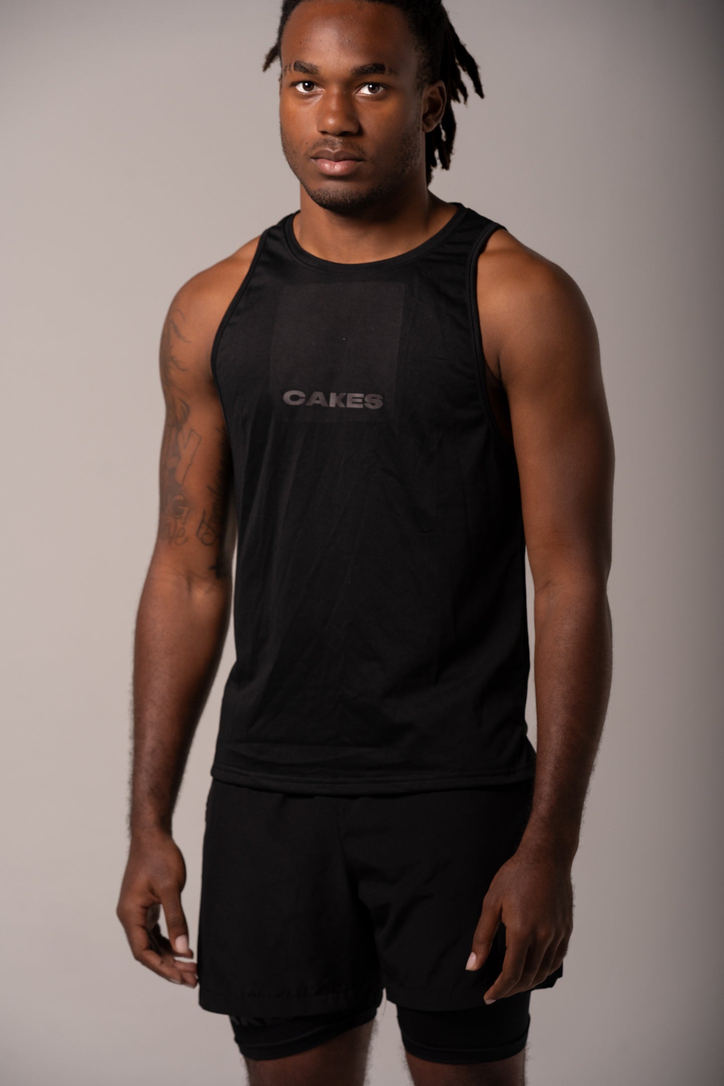 Athletic Tank Top- Black