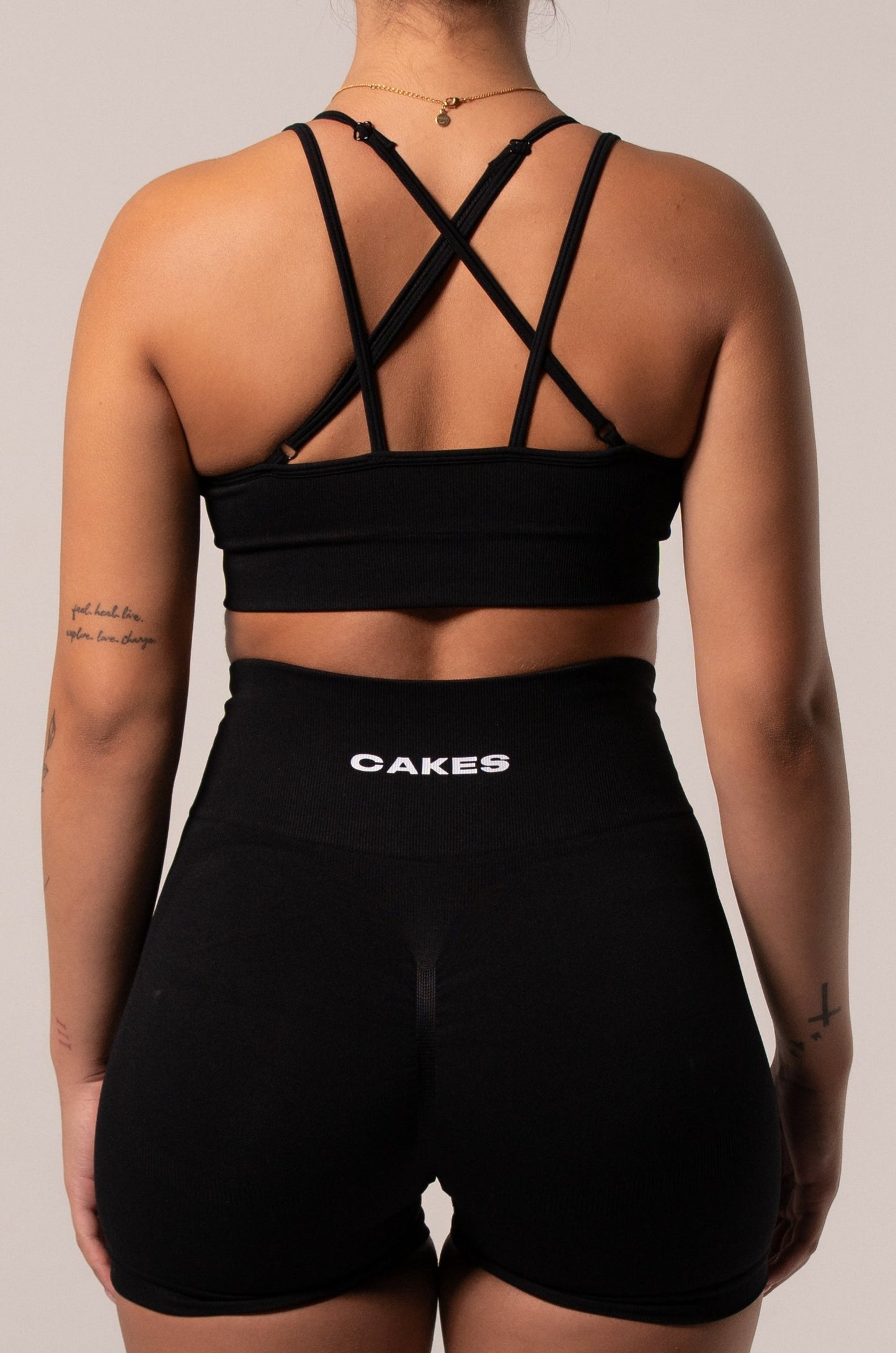 Gym Strap Top- Black