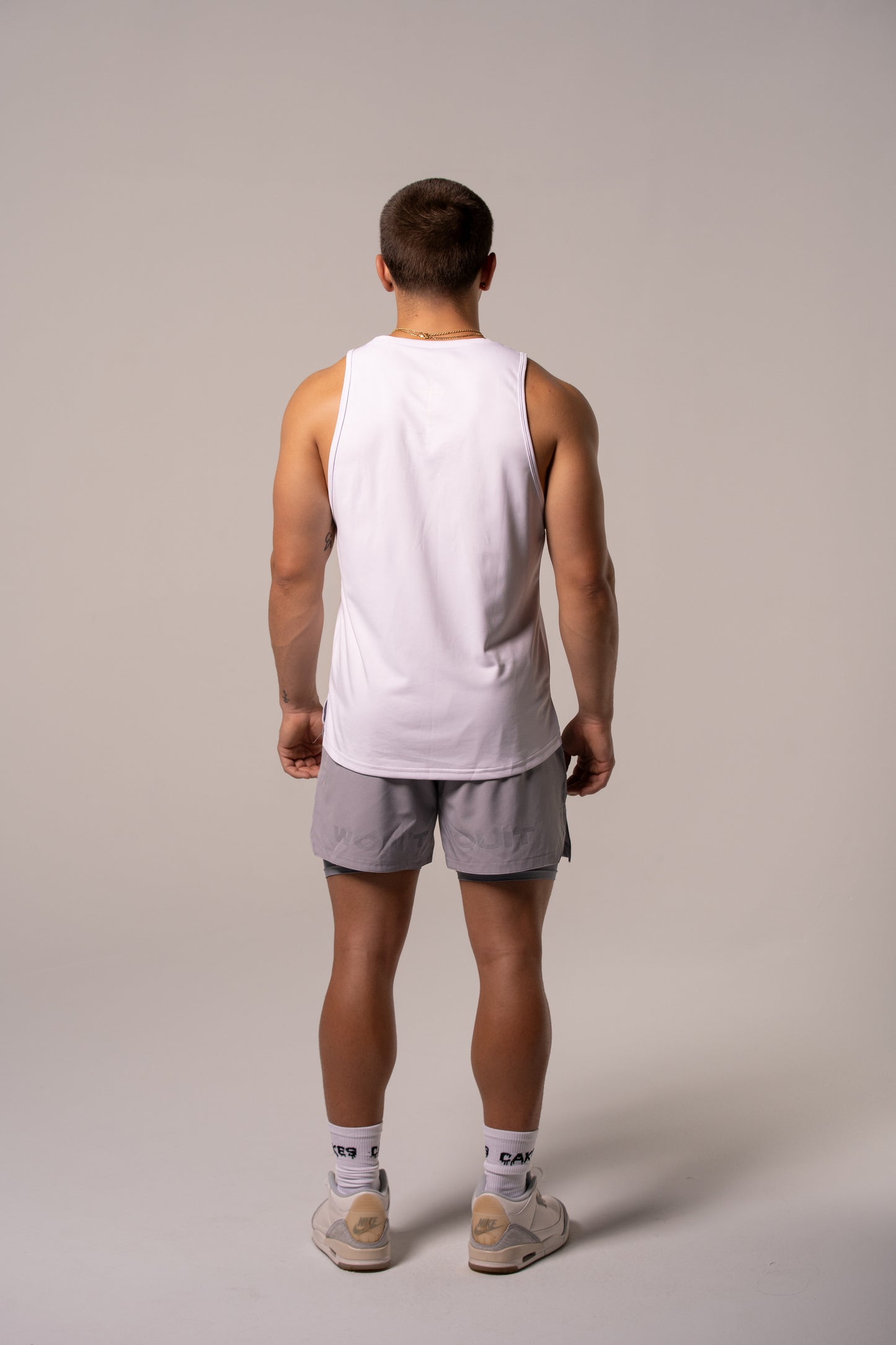 Athletic Tank Top- White