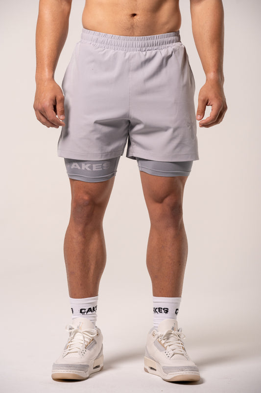2-in-1 Shorts Grey