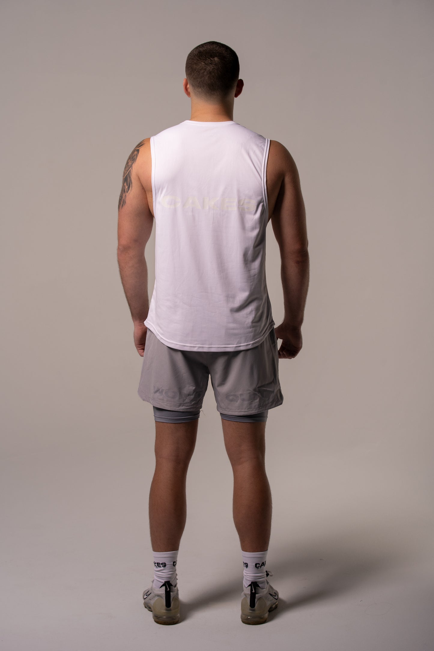 Athletic Cut-off-  White