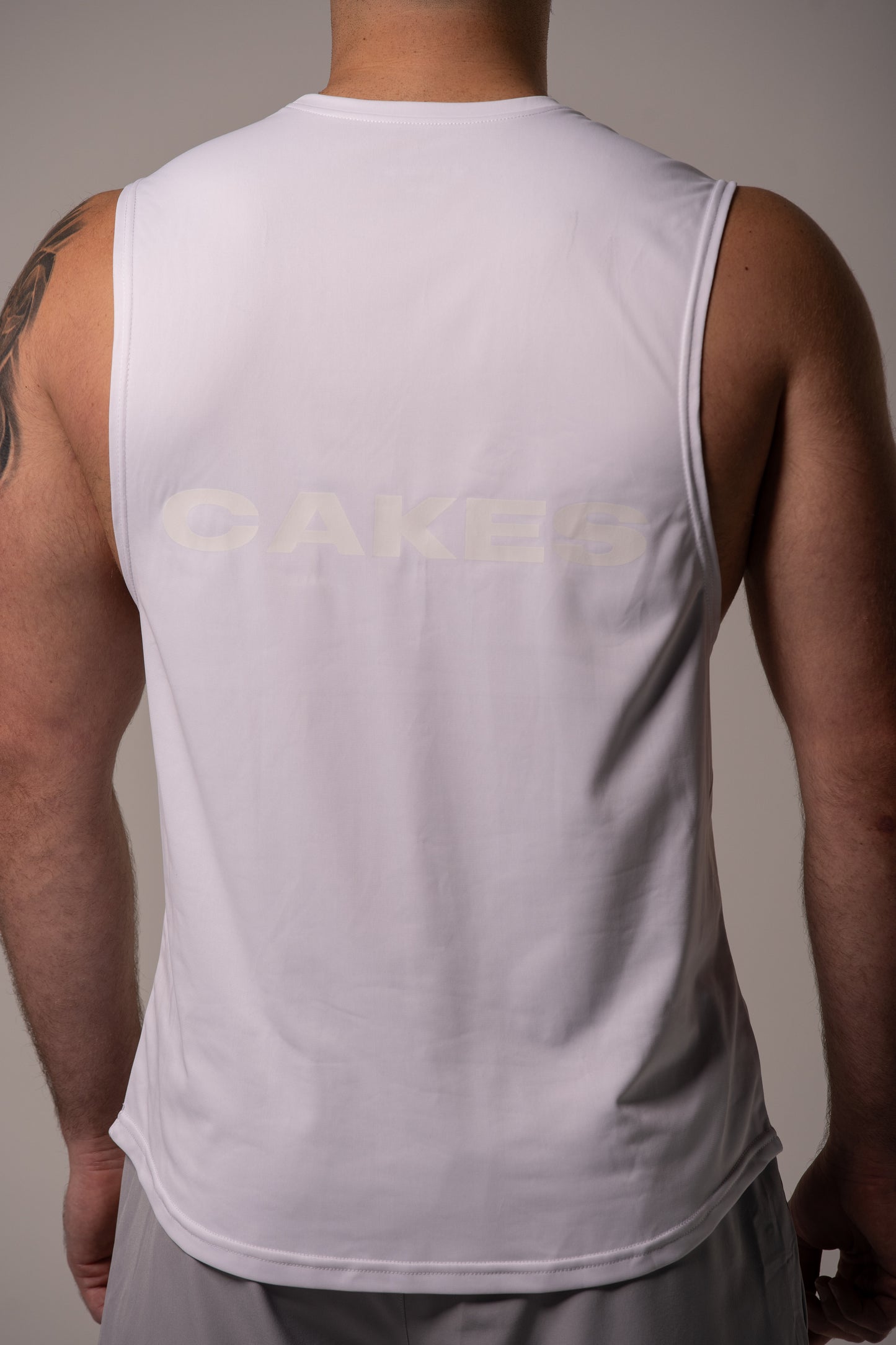 Athletic Cut-off-  White